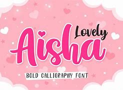 Image result for Aisha Calligraphy