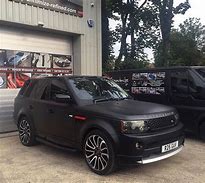 Image result for Red Interior Matte Black Range Rover