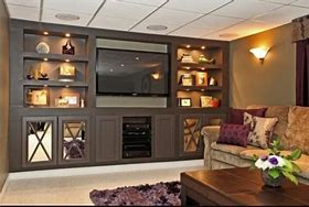Image result for Full Wall Cabinets Living Room