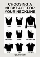 Image result for Necklace to Wear with V-Neck Dress