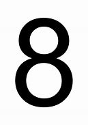 Image result for Extra Large Number 8