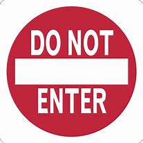 Image result for Do Not Enter Sign Cartoon