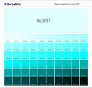 Image result for Shades of Cyan