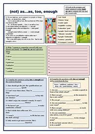 Image result for Too Grammar Worksheet