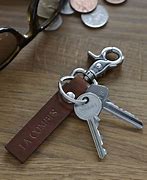 Image result for leather keychain rings