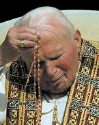 Image result for Pope John Paul II Praying the Rosary