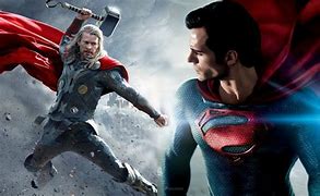 Image result for Marvel Thor vs Superman