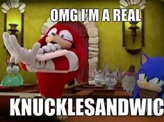 Image result for Sonic Boom Knuckles Funny Meme