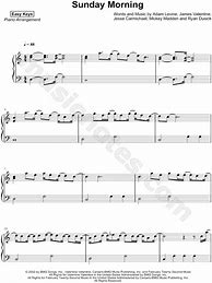 Image result for Sunday Morning Views Piano Sheet Music