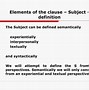 Image result for Clause Elements