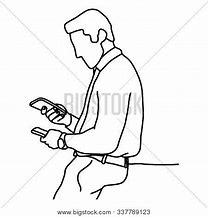 Image result for Person Holding Phone Drawing