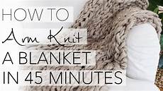 knit diy how to arm knit a blanket in 45 minutes with simply maggie knit diy how to arm knit a blanket in 45 minutes with simply maggie