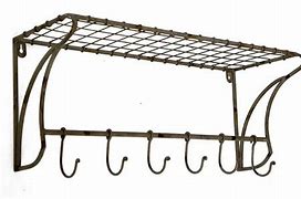 Image result for Wire Wall Hooks W Shelf