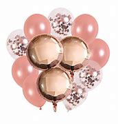 Image result for Latex Balloon Bouquets Rose Gold