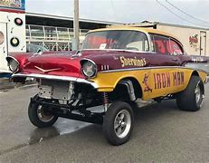 Image result for 57 Chevy Drag Racing Cars