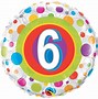 Image result for 6 Year Birthday Balloons