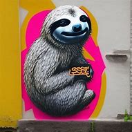 Image result for Sloth Graffiti