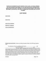 Image result for Blank Gift Deed