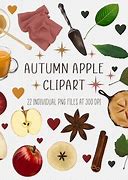 Image result for Autumn Apple Clip Art Set