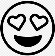 Image result for Smiley Emoji Heart Eyes Outline