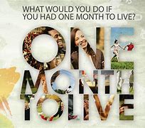 Image result for One Month to Live Book