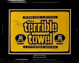 Image result for Terrible Towel Black and White