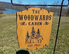 Image result for Wooden Yard Signs