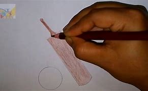 Image result for Cricket Bat Drawing Easy