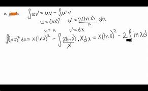 Image result for Integral of Ln X 2