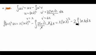 Image result for Integral of Ln X 2