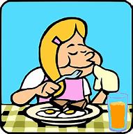 Image result for Girl Eating Dinner Clip Art