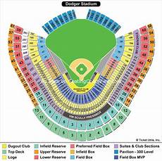Dodger Stadium Los Angeles Ca Seating Chart View