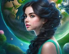 Image result for Earth Girl Drawing