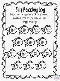 Image result for Reading Log First Grade Printable