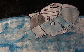Image result for SpaceX Dragon Capsule Drawing