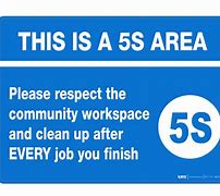 Image result for Free 5 S Signage