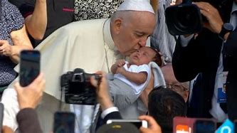 Image result for Pope Francis with Babies