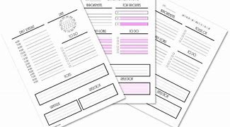 Image result for OneNote Daily Planner Template