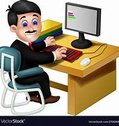 Image result for Office Computer Cartoon