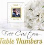 Image result for Wedding Decorations Unique Table Numbers