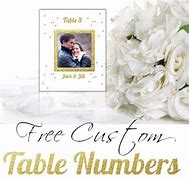 Image result for Custom Wedding Table Numbers