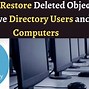 Image result for How to Recover a Deleted Computer From Ou