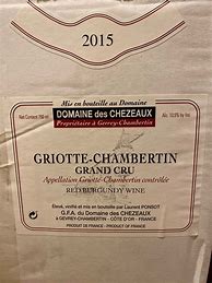 Image result for Chezeaux Griotte Chambertin Ponsot