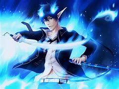 Image result for Anime Blue Fire Outlin