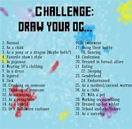 Image result for OC Drawing Challenge List