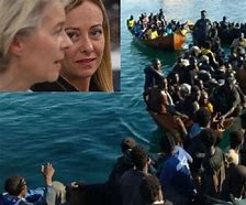 Image result for Von Der Leyen Lampedusa