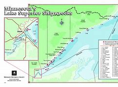 Image result for Lake Superior Shipwrecks Map