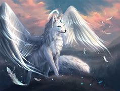 Image result for Anime Female Wolf with Wings