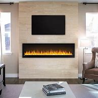 Image result for Low Profile Electric Fireplace