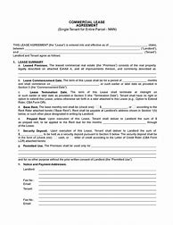 Image result for Commercial Lease Template